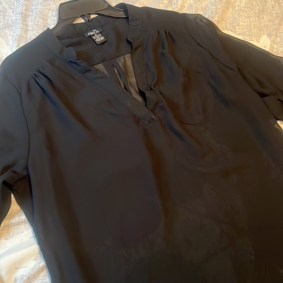 Sheer Black Rue 21 Top Blouse Size XL - Picture 2 of 8